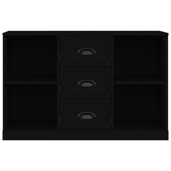 Vance Wooden Sideboard With 3 Drawers In Black_5