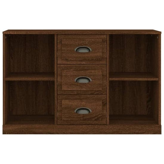Vance Wooden Sideboard With 3 Drawers In Brown Oak_5