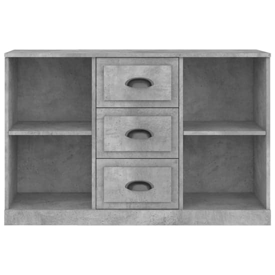 Vance Wooden Sideboard With 3 Drawers In Concrete Effect_5