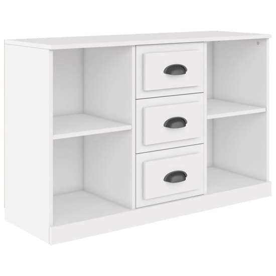 Vance Wooden Sideboard With 3 Drawers In White_3
