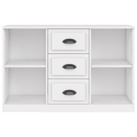 Vance Wooden Sideboard With 3 Drawers In White_5