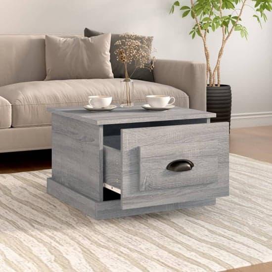 Vance Wooden Coffee Table With 1 Drawer In Grey Sonoma Oak_2