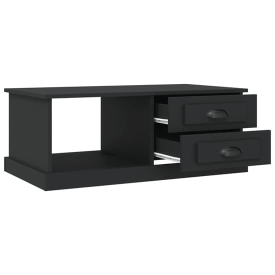 Vance Wooden Coffee Table With 2 Drawers In Black_5