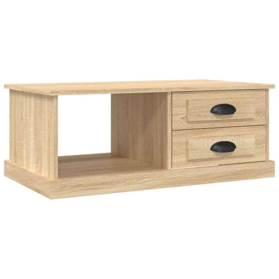Vance Wooden Coffee Table With 2 Drawers In Sonoma Oak_3