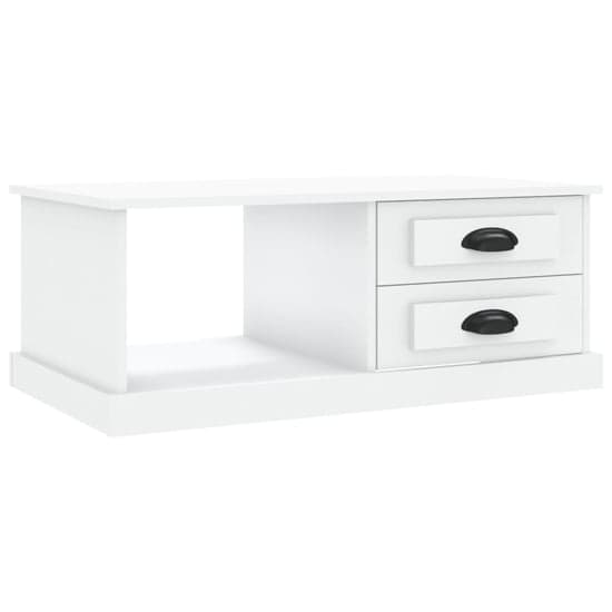 Vance Wooden Coffee Table With 2 Drawers In White_3