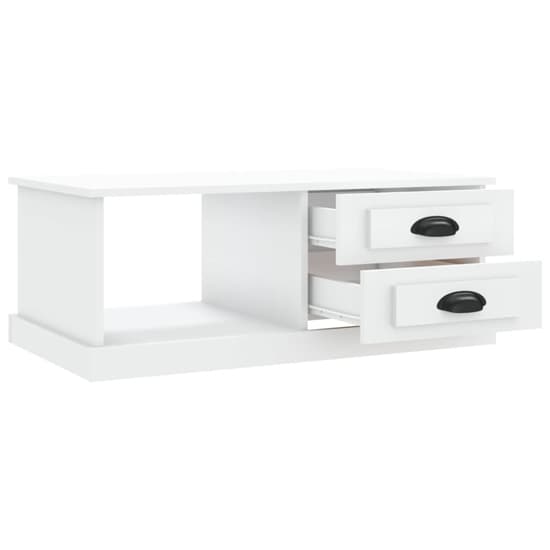 Vance Wooden Coffee Table With 2 Drawers In White_5