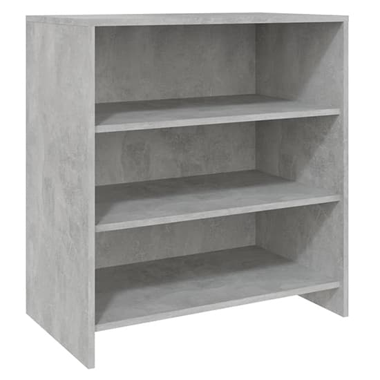 Variel Wooden Bookcase With 3 Shelves In Concrete Effect_2