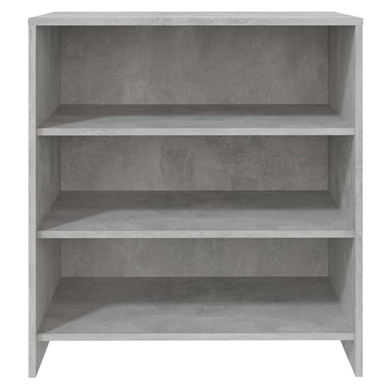 Variel Wooden Bookcase With 3 Shelves In Concrete Effect_3
