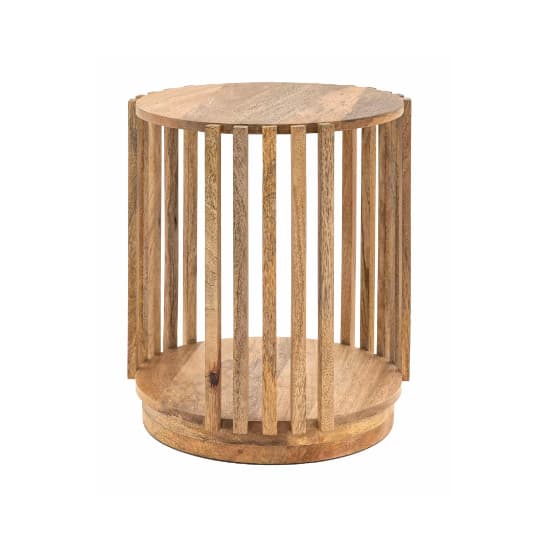 Vejle Mango Wood Side Table Round In Natural_4