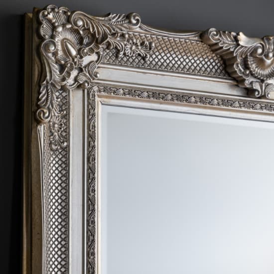 Velia Rectangular Leaner Mirror In Silver Frame_3