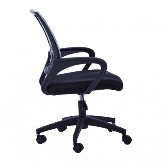 Velika Home And Office Chair In Grey With Armrest_3