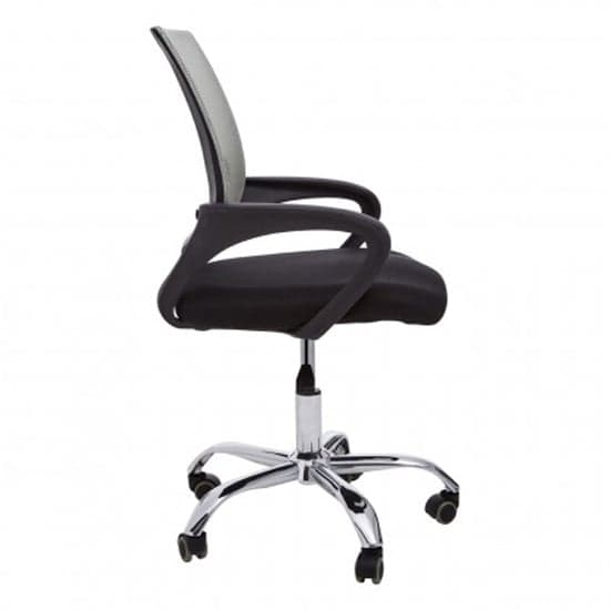Velika Home And Office Chair In Grey With Black Armrest_3