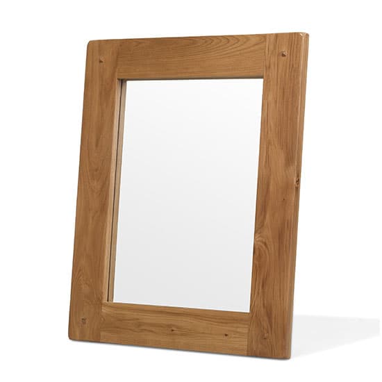 Velum Wall Bedroom Mirror In Chunky Solid Oak Frame_2