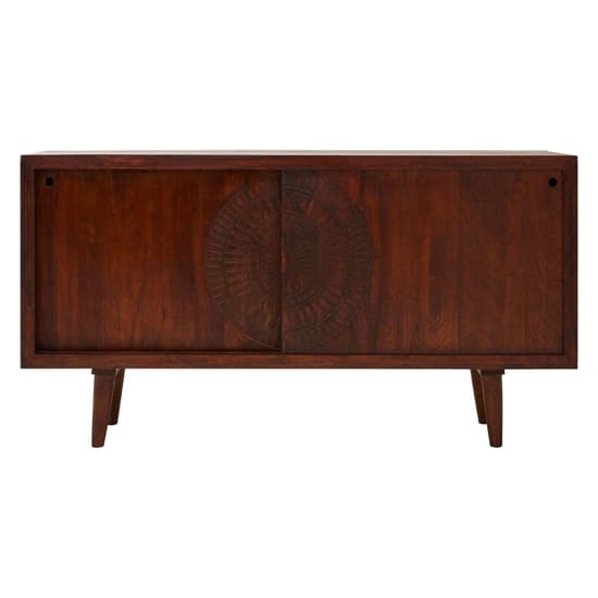 Venota Wooden Sideboard With 2 Sliding Doors In Rich Walnut_5