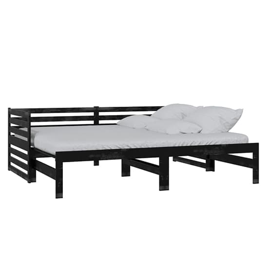 Veras Solid Pinewood Pull-Out Single Day Bed In Black_4