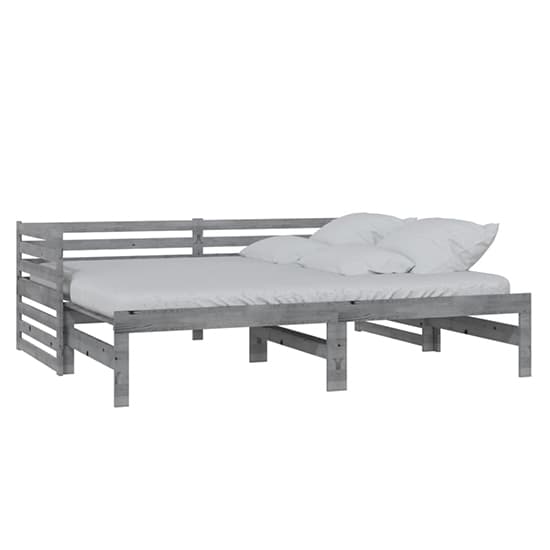 Veras Solid Pinewood Pull-Out Single Day Bed In Grey_4