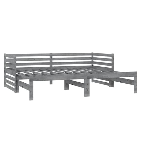 Veras Solid Pinewood Pull-Out Single Day Bed In Grey_5