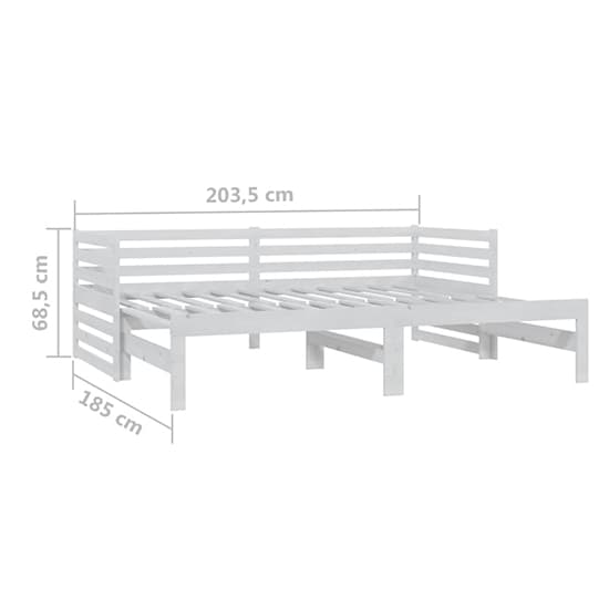 Veras Solid Pinewood Pull-Out Single Day Bed In White_6