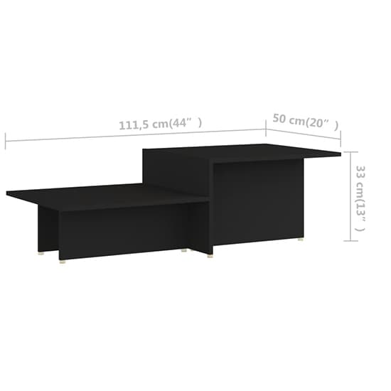 Vered Wooden Coffee Table In Black_4