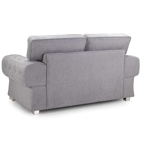Verna Fullback Fabric 2 Seater Sofa In Grey_2