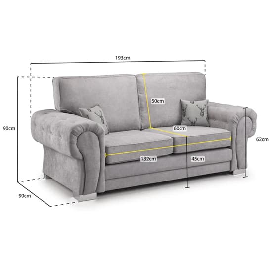 Verna Fullback Fabric 3 Seater Sofa In Grey_6