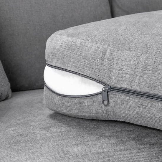 Verna Fullback Fabric Armchair In Grey_5