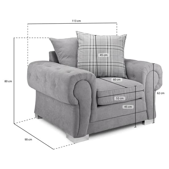 Verna Scatterback Fabric Armchair In Grey_6