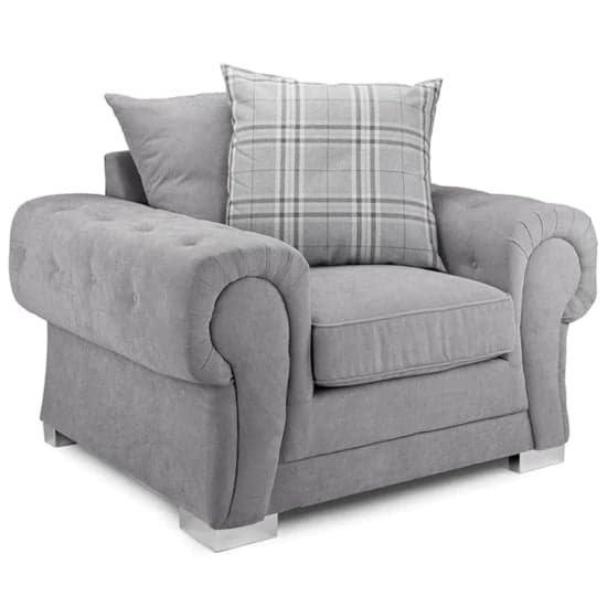 Verna Scatterback Fabric Armchair In Grey_1