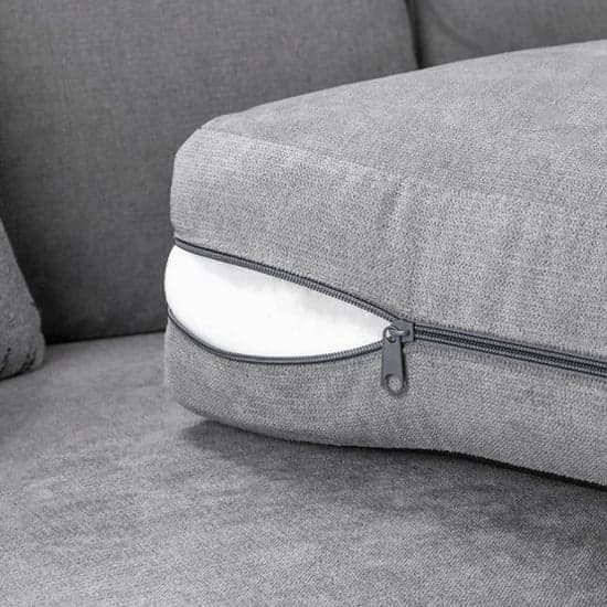 Verna Scatterback Fabric Corner Sofa Bed Left Hand In Grey_5