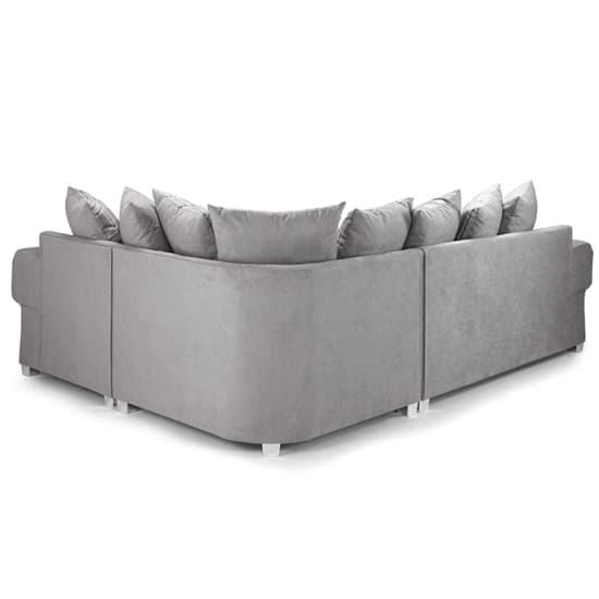 Verna Scatterback Fabric Corner Sofa Bed Right Hand In Grey_3