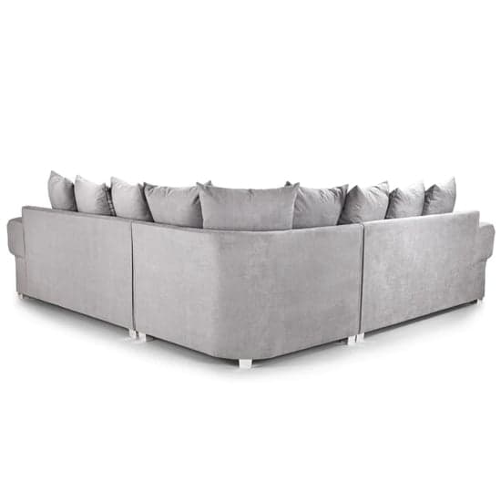 Verna Scatterback Fabric Corner Sofa Large In Grey_2