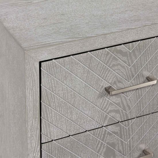 Vernal Wooden Bedside Cabinet With 2 Drawers In Grey Elm_5