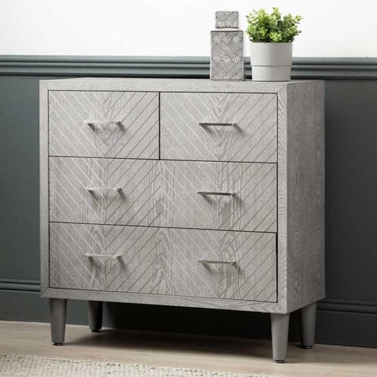 Vernal Wooden Chest Of 4 Drawers In Grey Elm_1