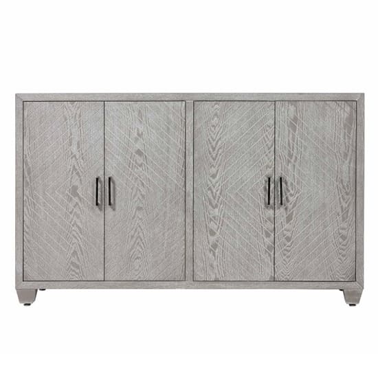 Vernal Wooden Sideboard With 4 Doors In Grey Elm_4