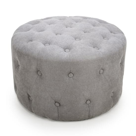 Vallejo Small Round Pouffe In Light Grey_1