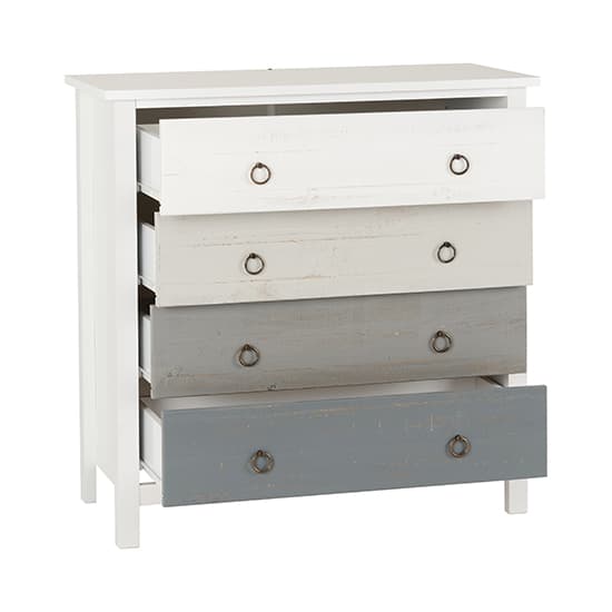 Verox Wooden Chest Of 4 Drawers In White And Grey_2