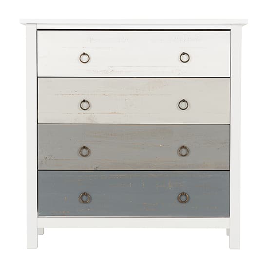 Verox Wooden Chest Of 4 Drawers In White And Grey_3