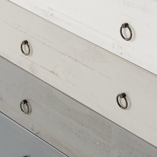 Verox Wooden Chest Of 4 Drawers In White And Grey_4