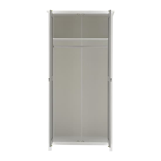Verox Wooden Wardrobe With 2 Doors In White And Grey_3
