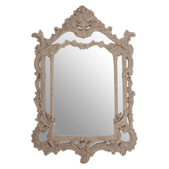 Vesey Wall Bedroom Mirror In Weathered Antique Grey Frame_2
