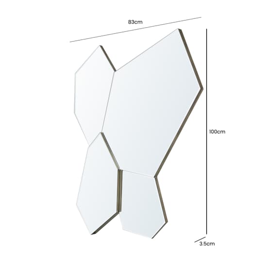 Vestal Art Deco Wall Mirror In Wooden Frame Furniture in Fashion