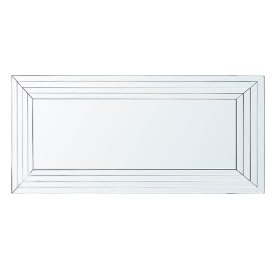 Vestal Contemporary Rectangular Wall Mirror In Wooden Frame Furniture