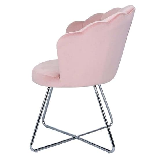 Vestal Fabric Accent Chair Ariel Shell Back In Pink_4