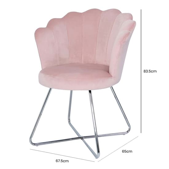 Vestal Fabric Accent Chair Ariel Shell Back In Pink_6
