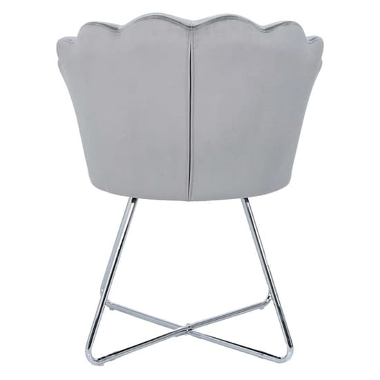 Vestal Fabric Accent Chair Ariel Shell Back In Silver_4