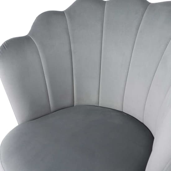 Vestal Fabric Accent Chair Ariel Shell Back In Silver_5