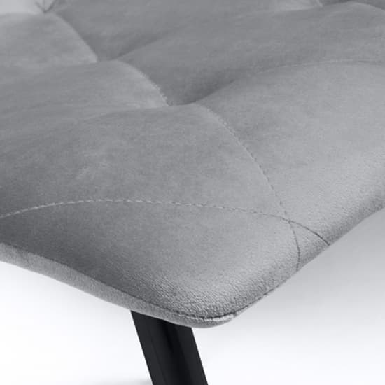 Vestal Grey Brushed Velvet Dining Chairs In Pair_7