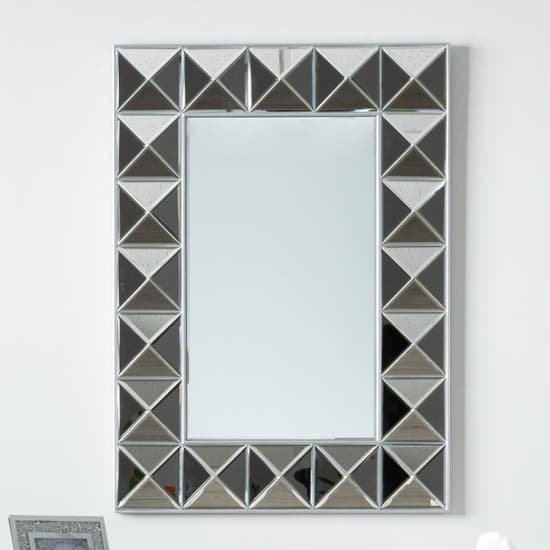 Vestal Wall Mirror Rectangular In White Wooden Frame_1
