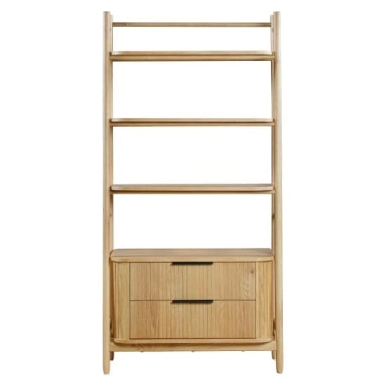 Vevey Wooden Bookcase With 3 Shelves In Natural Oak_1