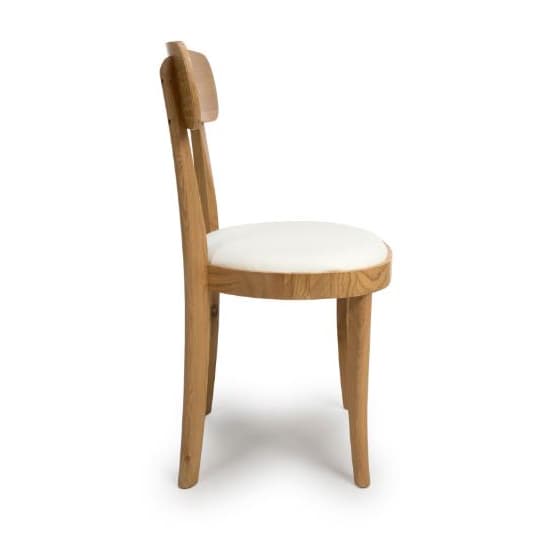 Vevey Wooden Dining Chair In Natural Oak With Padded Seat_5